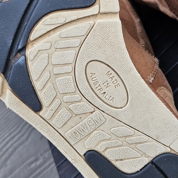 Koalabi Australia Ugg Tall Lace Up Sheepskin Boots Chestnut Brown Womens Size 10 - Picture 13 of 16